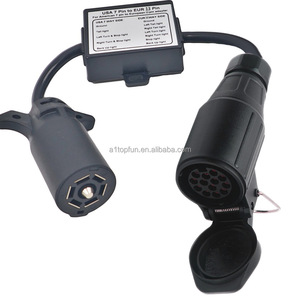 Meilleure vente Usa vers Eur convertisseur de lumière de <span class=keywords><strong>remorque</strong></span> <span class=keywords><strong>7</strong></span> voies Usa prise de lame à 7pin Eur grande prise ronde <span class=keywords><strong>adaptateur</strong></span> de <span class=keywords><strong>remorque</strong></span> - Product Image 4