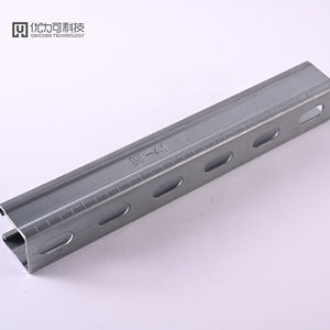 Fábrica Atacado <span class=keywords><strong>C</strong></span> Channel Support Strut Slotted Zinco Alumínio Magnésio Canal Aço - Product Image 2