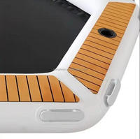 Green Raftfloating Pontoon Dock Dock Flotteurs Gonflable Cabana Flotteur Dock Plate-forme