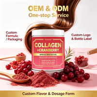 Complément en poudre de collagène et canneberge 6000mg, boisson solide avec biotine et vitamine C pour la peau, les cheveux, les ongles, les articulations et les voies urinaires