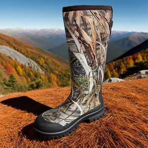Stivali da <span class=keywords><strong>Caccia</strong></span> Mimetici OEM/ODM per <span class=keywords><strong>Uomo</strong></span>, Stivali da Pioggia in Neoprene 5mm Personalizzati, 100% Impermeabili per l'Inverno e la Pesca - Product Image 6