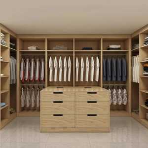 Armario Vestidor y Isla de Madera Maciza de Lujo con Diseño Moderno para Muebles de Dormitorio - Product Image 1