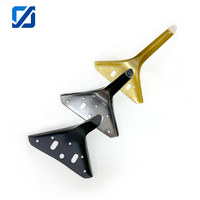 Patas Metálicas Triangulares Resistentes JIYUE en Negro Mate, Patas de Soporte para Sofá, Cama y Muebles de Hierro Laminado en Frío para Uso Residencial