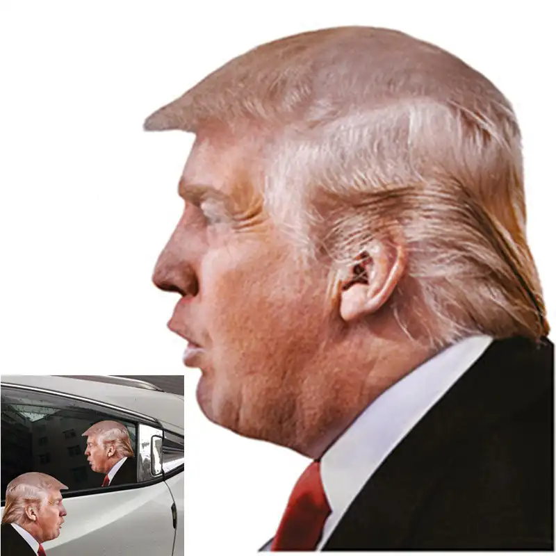E1538 горячая Распродажа автомобиля окно реальный человек ПВХ наклейка Дональд Трамп 2020 Автомобильная наклейка президент выборов Biden Трамп 3D автомобильные наклейки