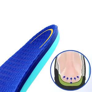 Semelles orthopédiques sportives en PU bleu, antichoc et antidérapantes, modèle en gros à prix abordable, fabriquées en Chine - Product Image 5
