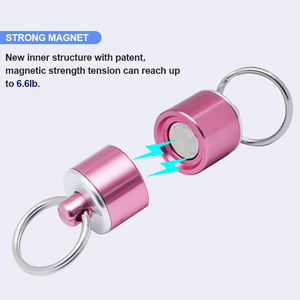 Filet <span class=keywords><strong>de</strong></span> pêche magnétique en aluminium Porte-clés Aimant magnétique d'escalade Connecteur à dégagement rapide Connecteur magnétique - Product Image 3