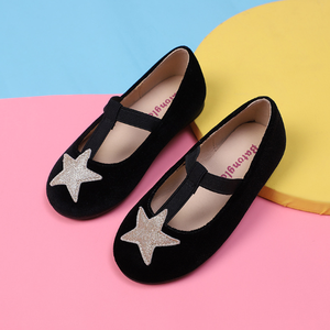 Nuovi arrivi elegante stella in pelle scamosciata bambini <span class=keywords><strong>ballerine</strong></span> ragazze scarpe Casual piatte Slip On scarpe eleganti <span class=keywords><strong>per</strong></span> bambini - Product Image 3