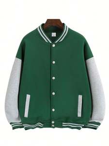 Vestes de baseball en spandex à col en V pour hommes, vente chaude, logo brodé personnalisé, respirantes, style folklorique, usage promotionnel, couleur personnalisée - Product Image 2