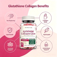 Vente Flash : 60 Gommes de Collagène au Glutathion avec Vitamines pour la Santé de la Peau