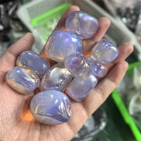 Nouveautés : Cristaux de guérison de haute qualité 20-30 mm, Aura Angélique rose, ovales, polis, à l'effigie d'un ange, en vente