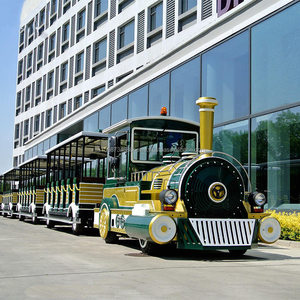 รถไฟท่องเที่ยวเชิงพาณิชย์ รถไฟไร้รางสำหรับสถานที่ท่องเที่ยว รถไฟไฟฟ้าเชิงพาณิชย์ ผู้ผลิตเครื่องเล่นสวนสนุก - Product Image 5