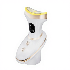 Appareil facial vibrant, modes chaud/froid, lumière 7 couleurs, micro-courant EMS, capteur automatique, soin quotidien de la peau - Product Image 1