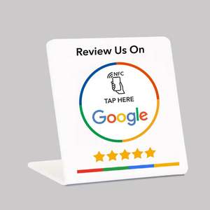 Google Review Nfc Stand Display Motor Type Tafeldisplay Voor Nfc-Kaart Verbeterde Zichtbaarheid - Product Image 3