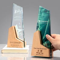 Trophée de sport en résine de pickleball en bois personnalisé avec logo de conception gratuite en gros