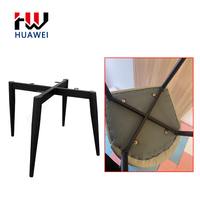 Accessoires de quincaillerie d'ameublement HUAWEI Cadre de base de chaise Jambes de chaise de salle à manger en métal moderne Jambes de meubles de luxe