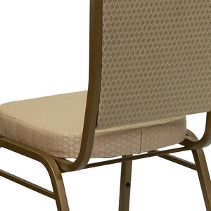 Atacado barato rei trono cadeira empilhável usado hotel cadeiras mobília do hotel aluguer bege banquete casamento cadeiras - Product Image 5