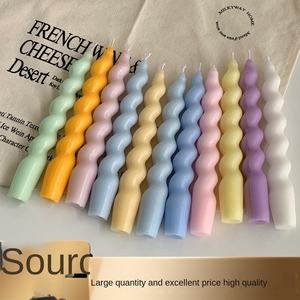 2er Pack French Spiral Soy Wax Umwelt freundliche Aroma therapie Kerzenhalter Halter Kerzen gläser Hochzeits dekoration Valentinstag - Product Image 2