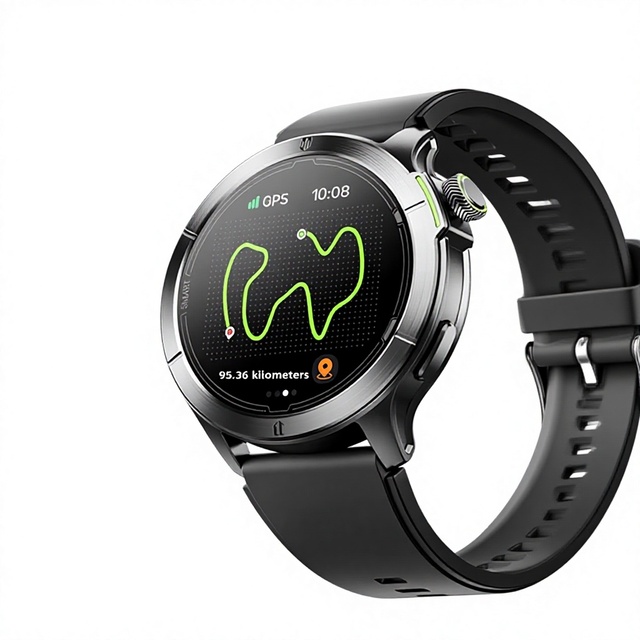 New Smartwatch GPS Tracking AMOLED Display 30-meter Water Resistance (3 ATM) Barometric Altimeter Heart Rate
