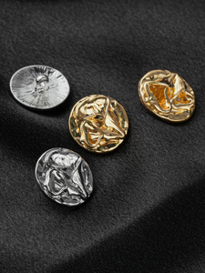 Thân Thiện Với Môi Quần Áo Trang Trí Kim Loại Nút 1-Lỗ Mô Hình Hiện Đại Lấp Lánh Pha Lê Kẽm Hợp Kim Mạ Nhựa Shank Bao Phủ - Product Image 5