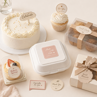 Cartes décoratives pour gâteaux de boulangerie, étiquettes de gâteau de formes variées pour anniversaire, remerciement et décoration de desserts