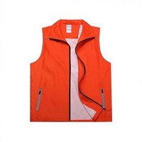 Gilet composite en polyester double couche pour agent d'entretien avec impression de logo, style épaissi