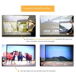 Écrans de <span class=keywords><strong>projection</strong></span> motorisés 4K UHD à tension par bande, dissimulés au plafond avec cordon de tirage, pour systèmes de cinéma maison de 60 à 150 pouces - Product Image 4