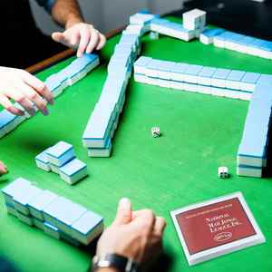 Porte-cartes Mahjong, grande taille, 6 1/8 x 4 3/4 pouces, protecteur pliable en trois parties, plastique transparent - Product Image 5