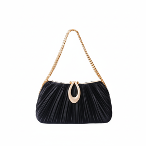 Bolsa de fiesta elegante con franjas de diamantes de imitación modelo Sofy Cloud, tendencia 2025, bolso de mano femenino para cenas formales y fiestas. - Product Image 1