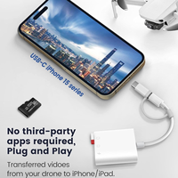 Adaptador de Carga y Lector de Tarjetas de Memoria SD 3 en 1 OTG de Alta Velocidad con Doble Conector para iPhone