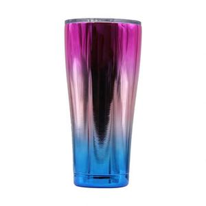 Tasses à café et gobelets à vin en acier inoxydable à double paroi courbée, construction métallique avec couvercle coulissant - Product Image 2