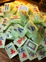 Ensemble de Mahjong de Luxe en Jade, Tuiles Durables en Acrylique Vert Marbré, Version Américaine, Joker Wind, Art Traditionnel, Personnalisation OEM
