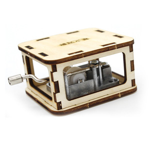 Caja de música de madera con manivela, juguete educativo DIY para niños de 8 a 13 años, kit de ciencia STEAM unisex - Product Image 4