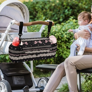 Nouveauté : Sac de voyage pour maman, design simple et personnalisé, durable, léger, sac de rangement pour bébé, organiseur de couches, sac pour poussette - Product Image 5