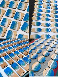 Llavero del océano Maldivas Indonesia Hawaii regalo turístico para grabar madera llavero personalizado - Product Image 6