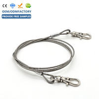 Kit de suspension d'éclairage CE RoHS avec câble en acier et pince pour lampe LED, panneau publicitaire, aquarium, éclairage de bureau