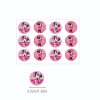 Perlengkapan pesta ulang tahun dengan amplop, Set pesta tema kartun dengan Minnie Mouse