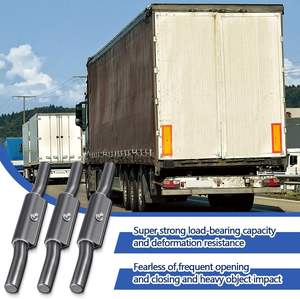 Charnières de porte de remorque robustes 1 po x 10 po, style industriel, en acier brut, avec raccord de graissage pour applications de soudage - Product Image 4