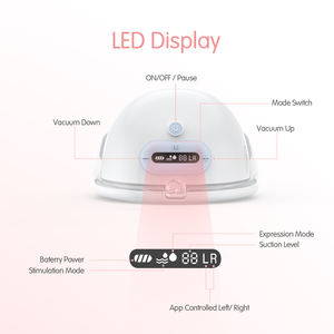 App Control Automatique Smart Mains Libres Portable <span class=keywords><strong>Tire</strong></span>-<span class=keywords><strong>Lait</strong></span> Électrique Dispositif D'expression Aspiration Soutien-Gorge Pompe pour <span class=keywords><strong>Lait</strong></span> Maternel - Product Image 2