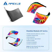 Layar Led kustom kecerahan tinggi P1.25 P1.56 P1.86 P2 P2.5 P3 tampilan Led dinding Video fleksibel untuk iklan