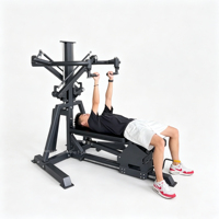 Machine de musculation 3-en-1 FID pour pectoraux et épaules, banc réglable plat, incliné et décliné pour entraînement de la partie supérieure du corps à domicile ou en salle de sport
