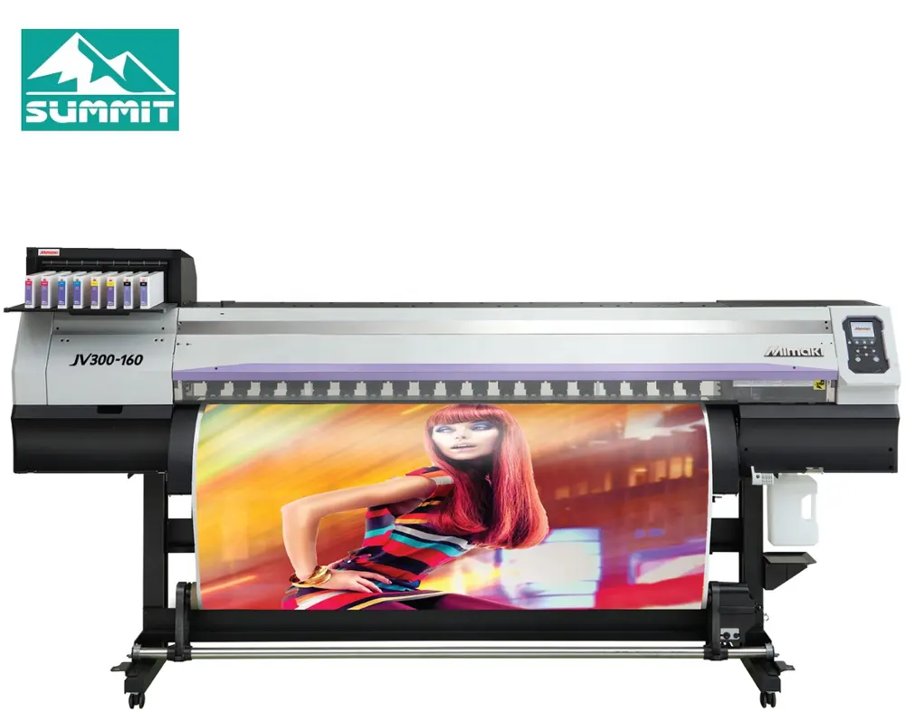 1.6m/64inch Mimaki JV300-160 Eco Solvent/Sublimation Printer With 2Pcs DX7 Heads