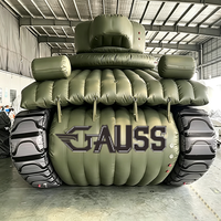 2026 Maquette gonflable de char Sherman d'entraînement publicitaire, personnalisée, anti-aérienne simulée, pour affichage extérieur en centre commercial