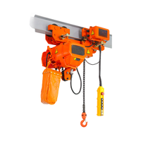 Nouvelle palan électrique compact 380V pour espaces restreints, en alliage d'aluminium durable, faible hauteur de levage, 3T, chaîne simple, télécommande, IP65