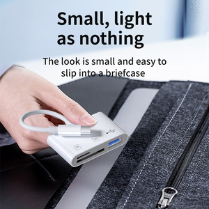 Loại-C USB SD TF ba trong một OTG Đầu đọc thẻ bên ngoài cài đặt Micro USB USB 3.0 tương thích máy tính thiết bị di động - Product Image 3