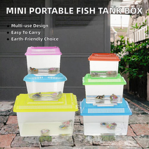ตู้ปลาพกพาขนาดเล็กทันสมัย กล่องเลี้ยงสัตว์เลี้ยงพลาสติก <span class=keywords><strong>บ่อ</strong></span>ปลาขนาดเล็ก กล่องเต่า ตู้ปลาทองทรงสี่เหลี่ยม ขายส่งจากจีน - Product Image 2
