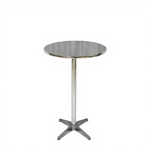 Table de terrasse bistrot à forte demande, table basse d'extérieur en alliage d'aluminium métallique, table pliante de cocktail d'extérieur pour bar - Product Image 6