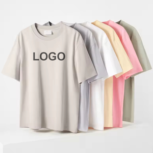 Camiseta de Algodón para Hombre de 240 g, Color Sólido, Personalizada, 100% Algodón, Hombros Caídos, Tallas Grandes - Product Image 1