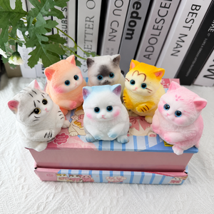 ของเล่นแมวอ้วนน่ารักแบบนุ่มนิ่ม บีบเล่นคลายเครียด ลดความวิตกกังวล ของเล่นฟิดเจ็ตสำหรับเด็กและผู้ใหญ่ ของชำร่วยงานปาร์ตี้ - Product Image 5