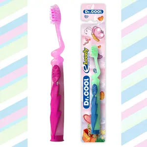 Kids Toothbrush Exporters Custom Logo BRC CE Soft Bristles Children Kids Toothbrush With Interesting Suction Button