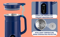 Machine à lait de soja portable 6 fonctions, presse-agrumes, mixeur auto-nettoyant avec filtration intégrée, mini-machine à lait de soja